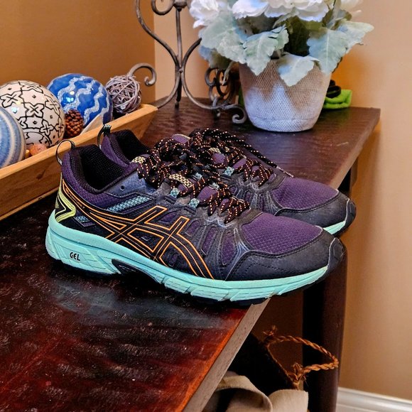 Asics Shoes - Asics Women's GEL Venture-7 Running Shoes, Black, Sz 9